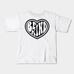 BE KIND Motivational Quote Illustration Kids T-Shirt